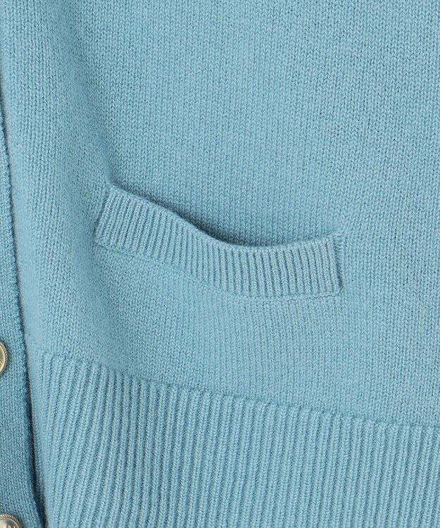 組曲 【WEB限定】ウールカシミヤミックス カーディガン パウダーブルー