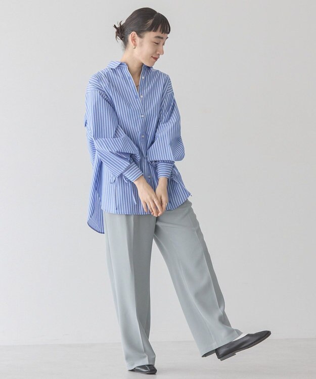 AMERICAN HOLIC 美・美・美Ｗクロスストレッチスラックスパンツ Gray