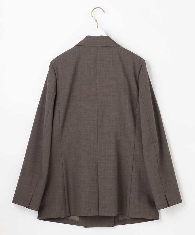 ANY SIS ウーステッドエステル テーラード ジャケット モカグレー