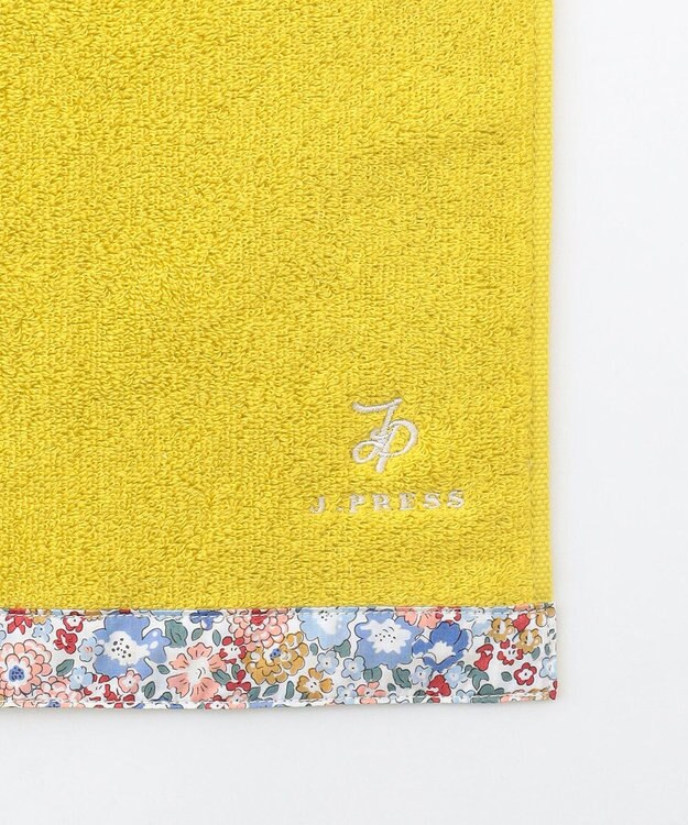 J.PRESS LADIES 【LIBERTY】【エステネージュ】 タオルハンカチ イエロー×Liberty系