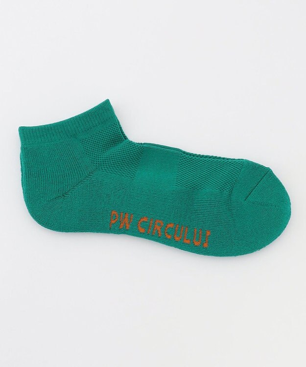 PW CIRCULUS 【WOMEN】【土踏まずをサポート】ロゴ ショートソックス グリーン