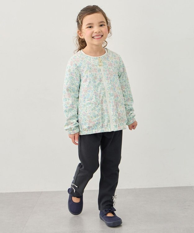 ANY KIDS 【フード取り外し/洗濯機可能】撥水加工リバーシブルゾン ミント