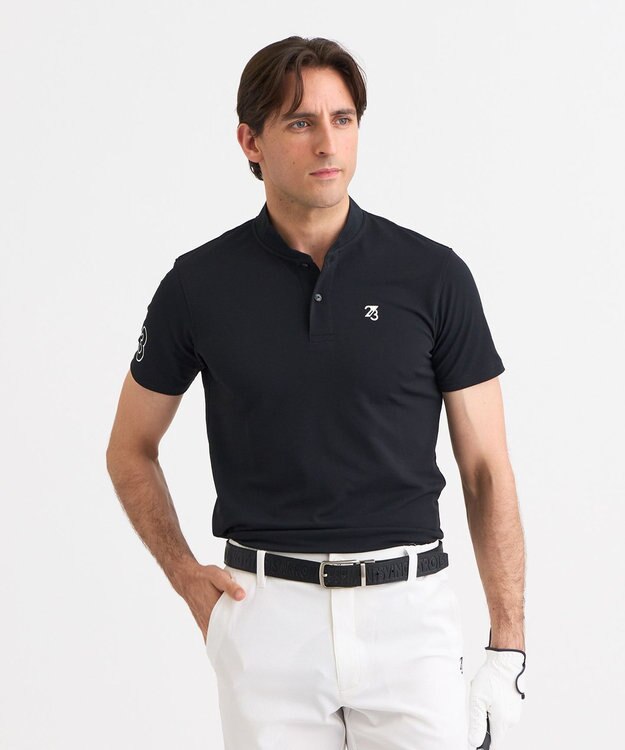 23区GOLF 【MEN】遮熱エイトムーブポロシャツ ブラック系