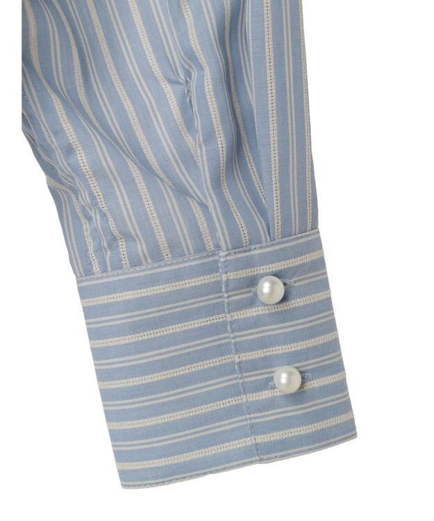 earth music&ecology パールボタンオーバーシャツ Sax