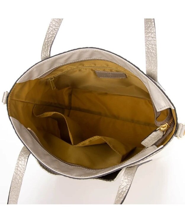 PELLE BORSA 2WAYミドルサイズトート Alive アライブ 6320 シャンパンゴールド