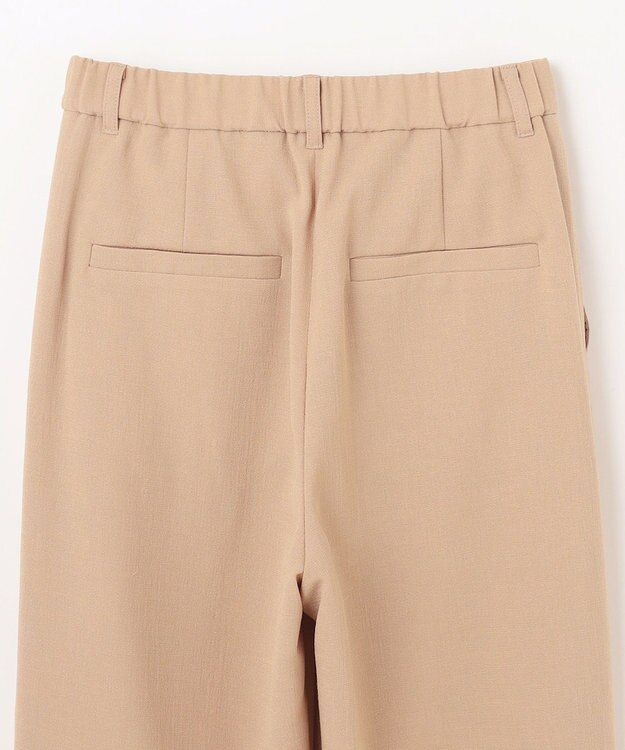 GRACE CONTINENTAL ストレッチスラブタックパンツ ベージュ