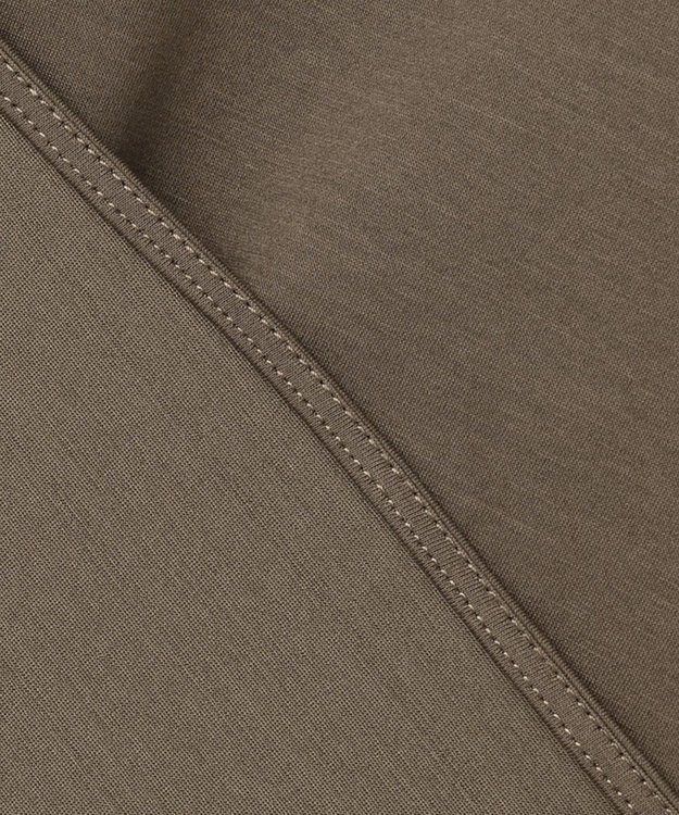 ICB 【洗える】タイプライタージャージー 8分袖ドルマンスリーブカットソー カーキ系