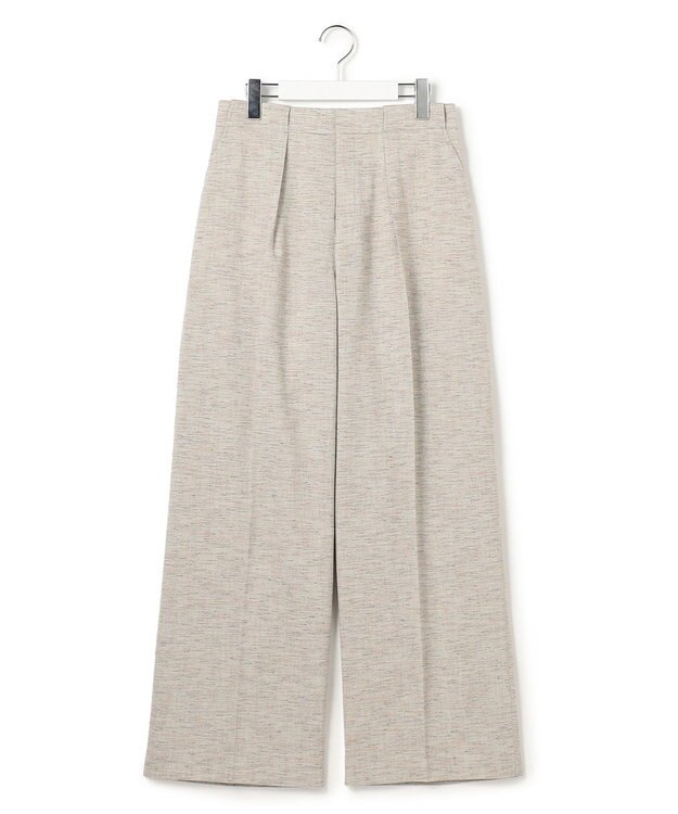 23区 L 【先行予約】リネンライクブッチャー ワイドパンツ ライトグリーン