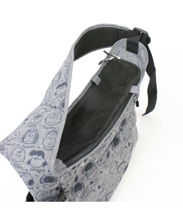 PET PARADISE スヌーピー スリング 《フェイス柄》S 超小型犬 グレー