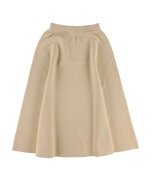 Green Parks ミラノリブフレアスカート Beige