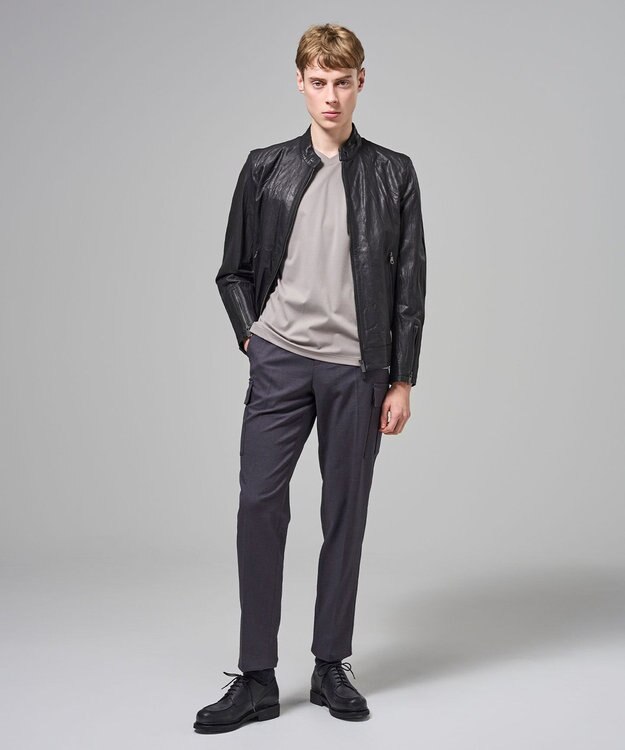 JOSEPH HOMME 【新素材】テクノクロスストレッチ　ドローコード付きストレートカーゴパンツ / HOVE CARGO グレー系