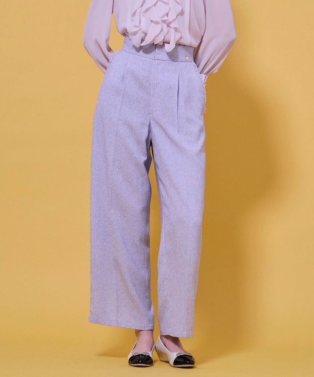 TOCCA 【八木アリサさん着用】【消臭】FROST MIST TWEED パンツ ライラック系5