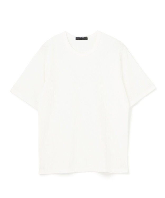 JOSEPH HOMME 新素材【清涼感】メランジクロスジャージー　クルーネックカットソー ホワイト系