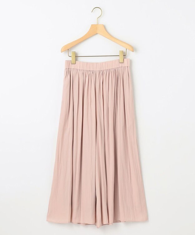 組曲 L 【WEB限定カラーあり】ギャザーライトデシン パンツ 【WEB限定】ピンク系9