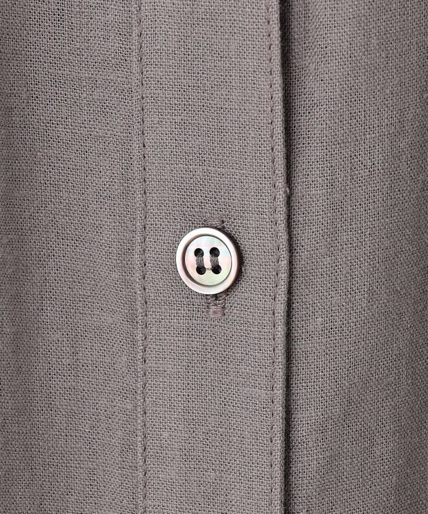 23区 【SLOW/一部店舗限定】ブライトリネン シャツ ワンピース ライトグレー系