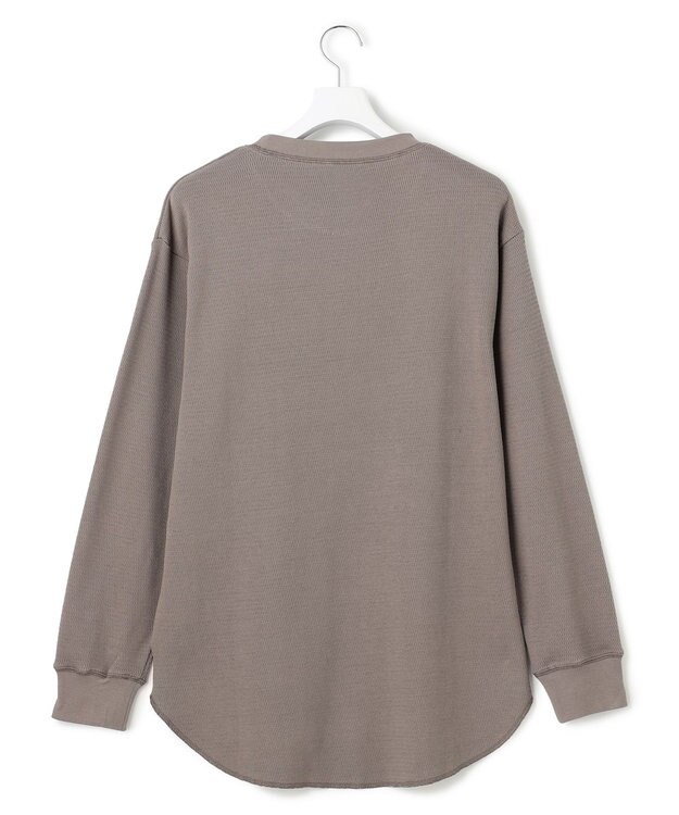 J.PRESS YORK STREET 【UNISEX】ハニカムワッフル Tシャツ ライトグレー系