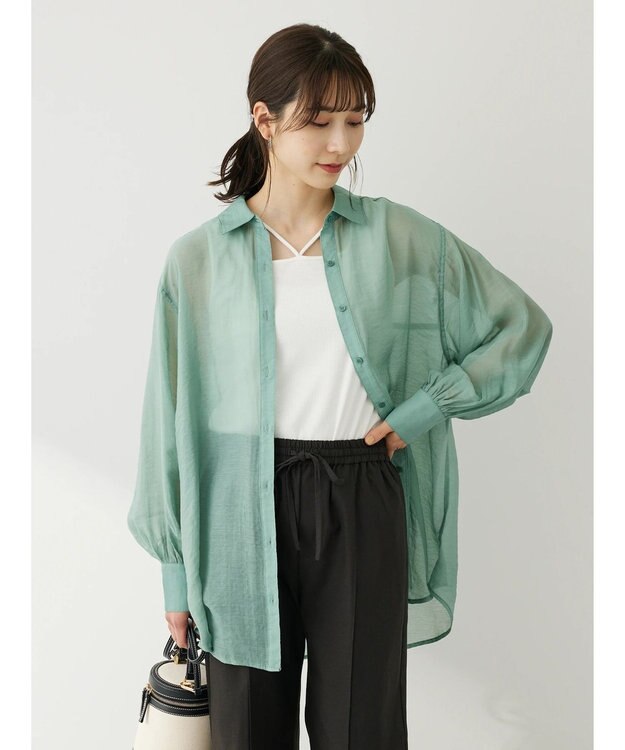 Green Parks マルチストラップテレコタンク Off White