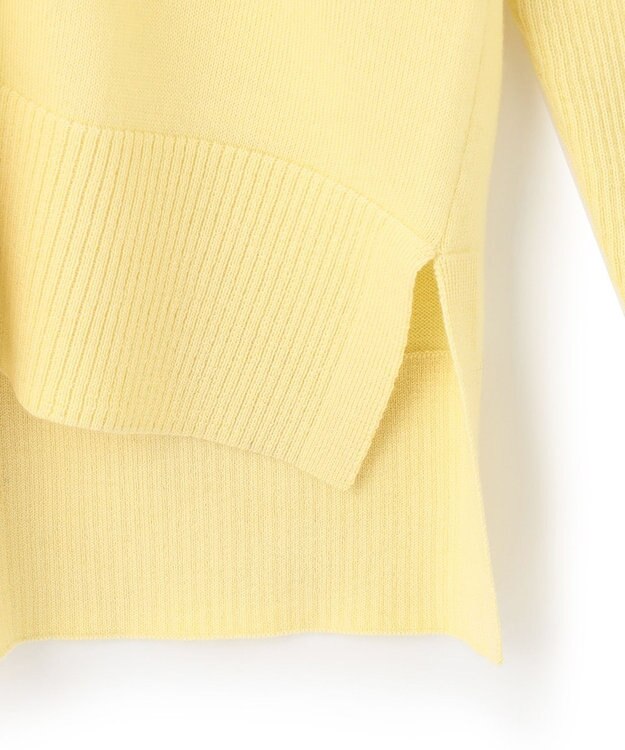 23区 S 【10色展開】ウーステッドウール 重ね襟Vネック ニット イエロー系