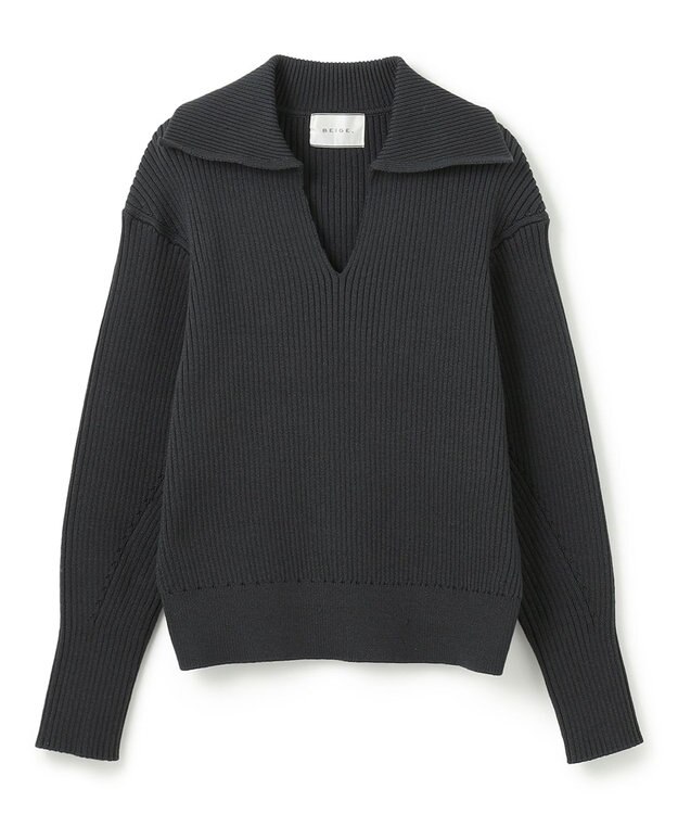 BEIGE， 【洗える】THURET / リブニット F Green