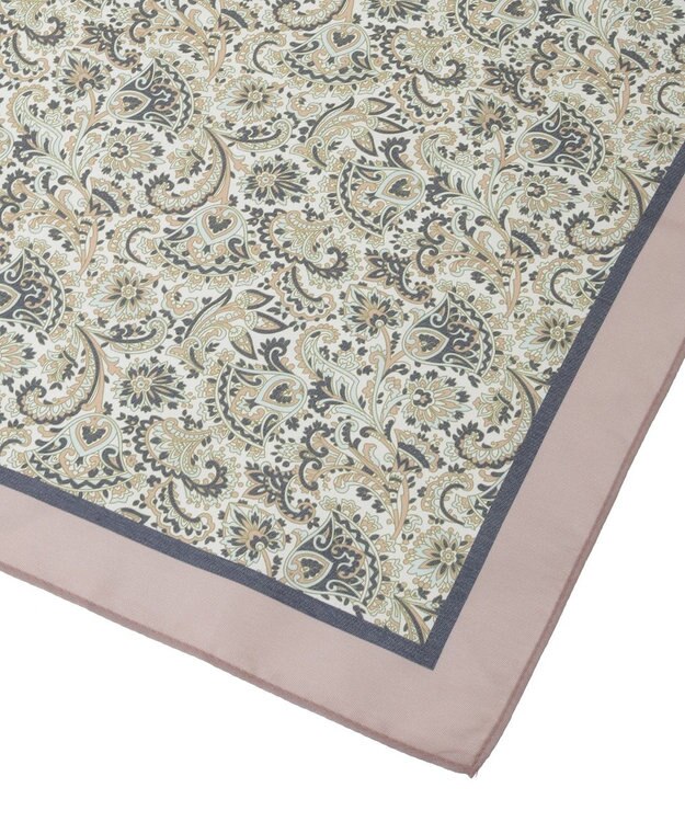 AMERICAN HOLIC 大判ペイズリースカーフ Beige