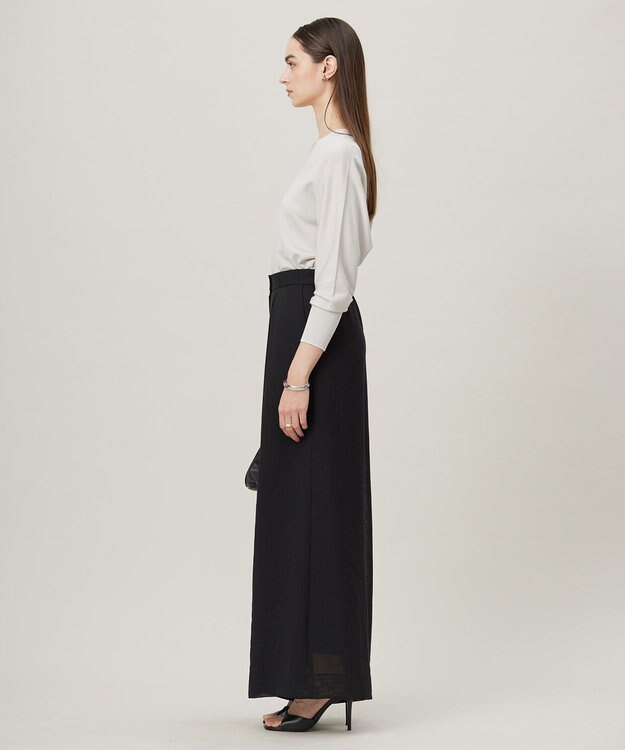 ICB L 【洗える】シンセティックハイゲージ Vネックニット トープ系