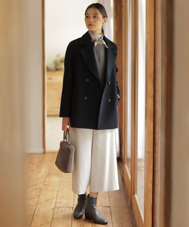 J.PRESS LADIES geometric スクエア スカーフ ブラウン系5