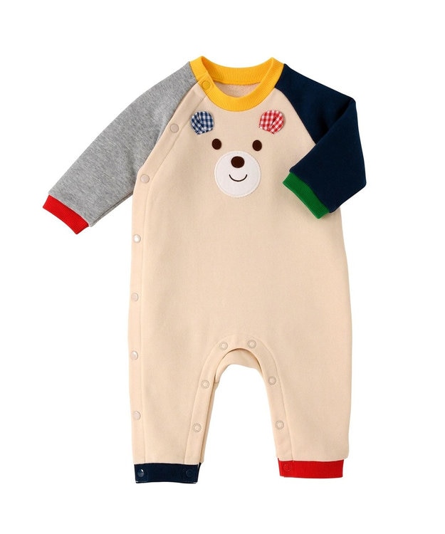 MIKI HOUSE HOT BISCUITS カバーオール＆スタイギフトセット【BOX付き】 マルチカラー