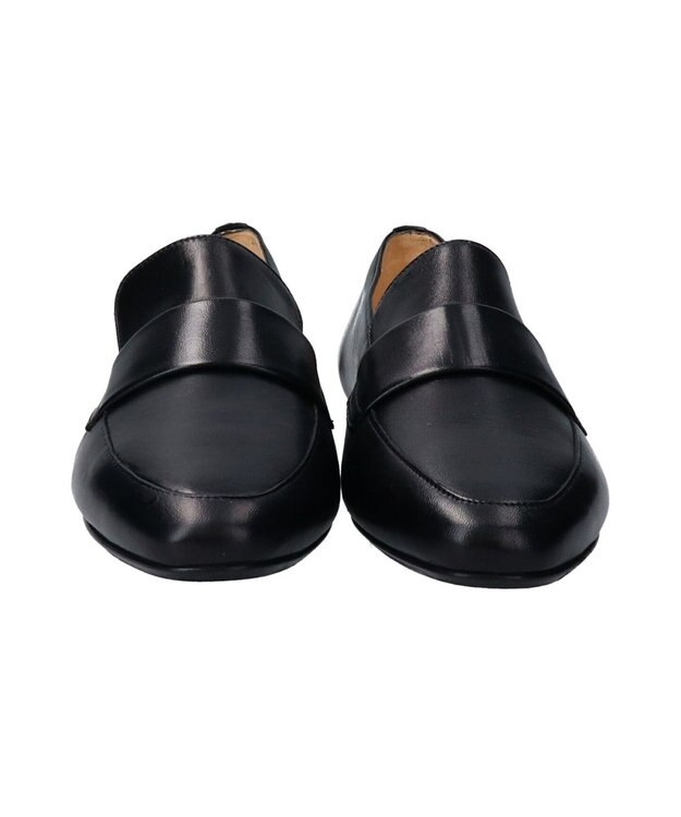 INTER-CHAUSSURES 【FABIO RUSCONI】モカデザインレザーシューズ ブラック