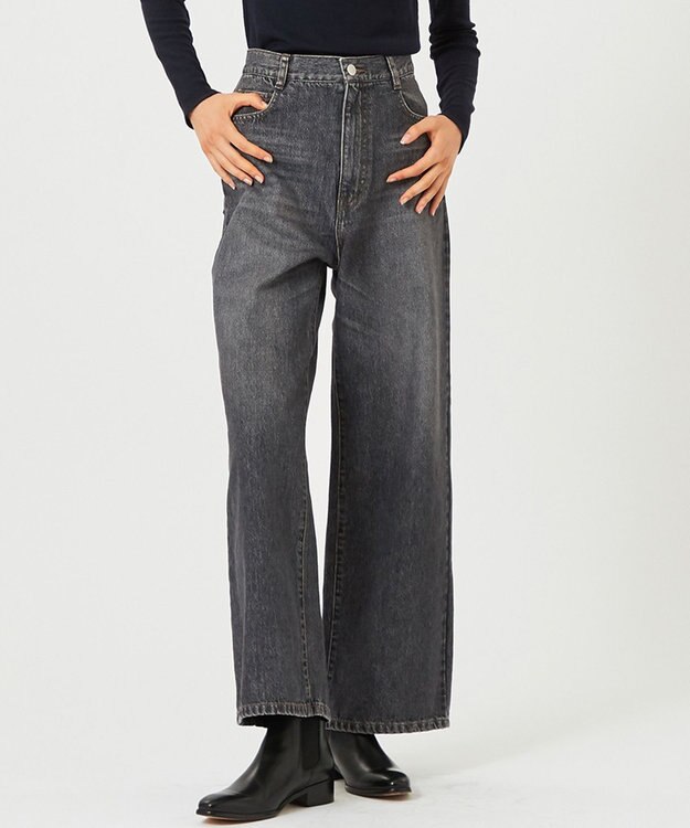 BEIGE， 【新色追加】MARCK / ワイドバギーパンツ Black