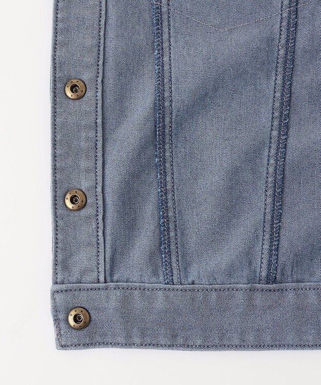 ANY KIDS フリル 襟付き デニム ジャケット デニムブルー