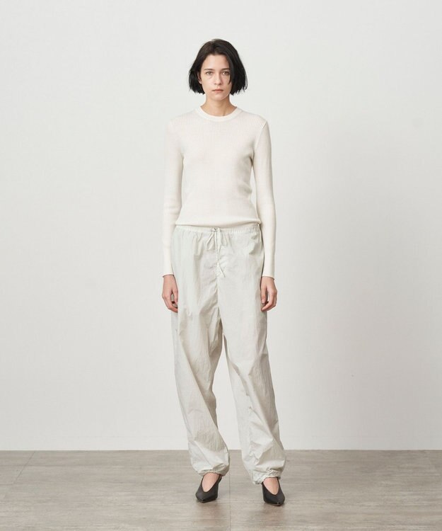 ATON WOOL CASHMERE SILK | クルーネックセーター WARM WHITE