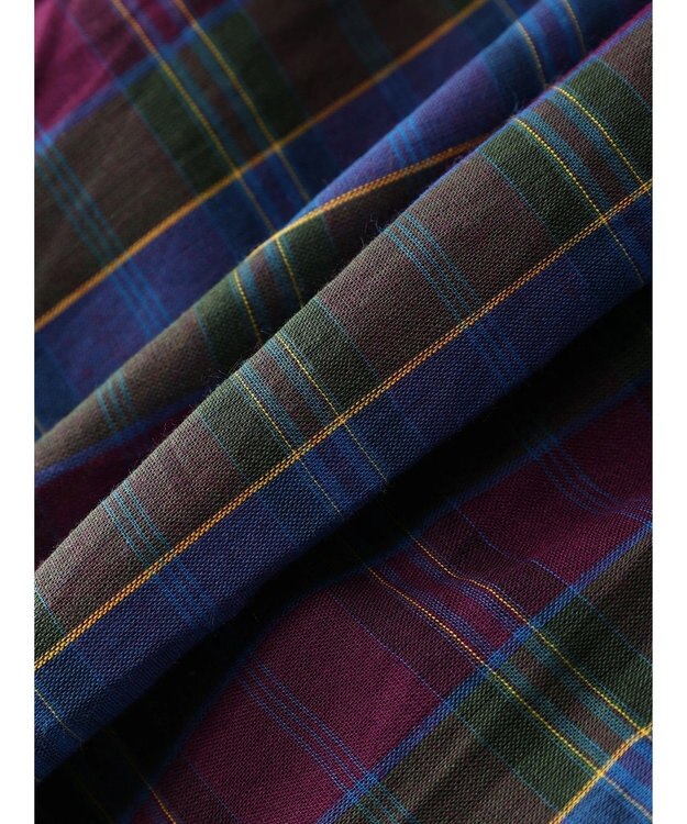 Green Parks Ｉ　先染めチェックギャザースカート Check