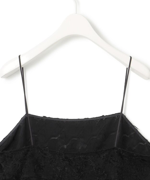 ICB 【WEB限定】 ハンドトゥースジャガード キャミブラウス ブラック系