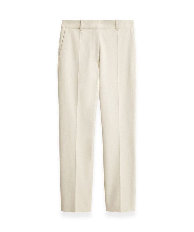 JOSEPH ギャバジンストレッチ　スリムストレートトラウザーズ Oat