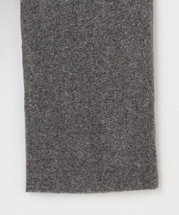 J.PRESS LADIES シルクネップ ツイード セミワイド パンツ ライトグレー系