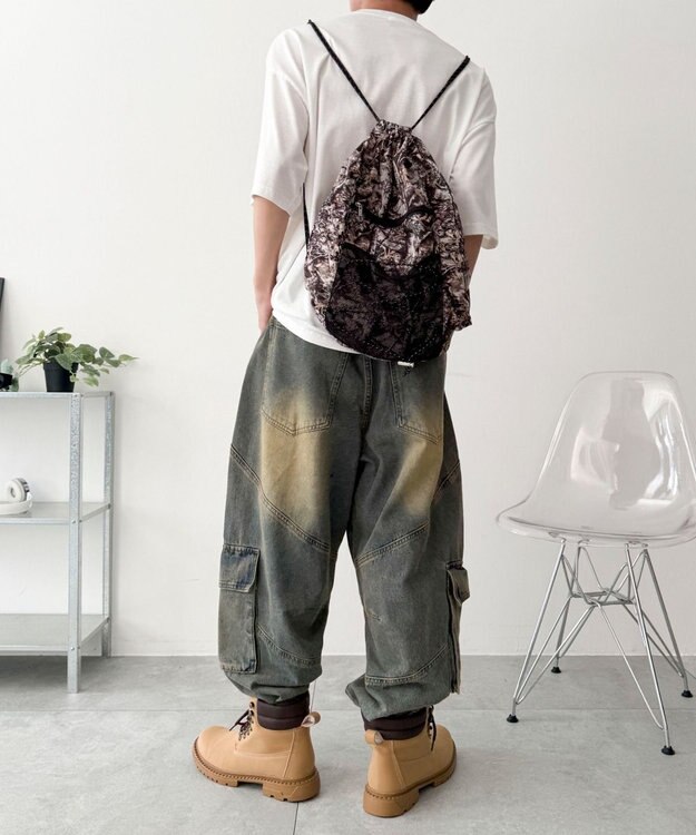 WEGO 【ユニセックス着用ITEM】コードデザインナップサック 柄2