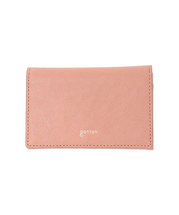 genten フレスコ 名刺入れ ピーチベージュ