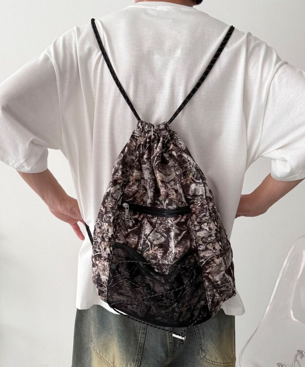 WEGO 【ユニセックス着用ITEM】コードデザインナップサック 柄2