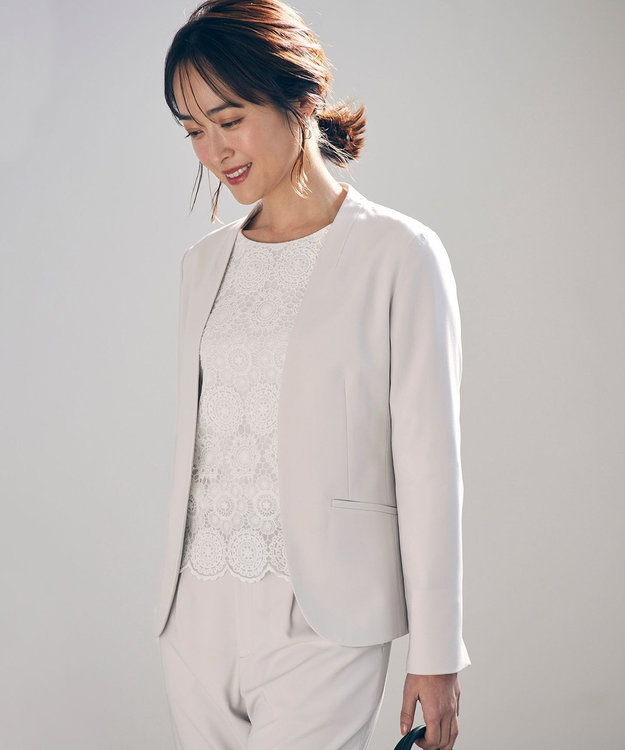 ANY SIS 【洗える】レイヤードレース ブラウス オフ