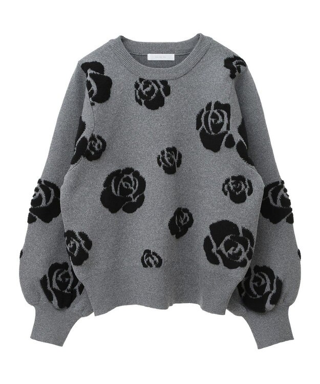 Green Parks ・ｓｗｉｎｇ　ｂｙ　バラジャカードニット Dark Gray Mixture