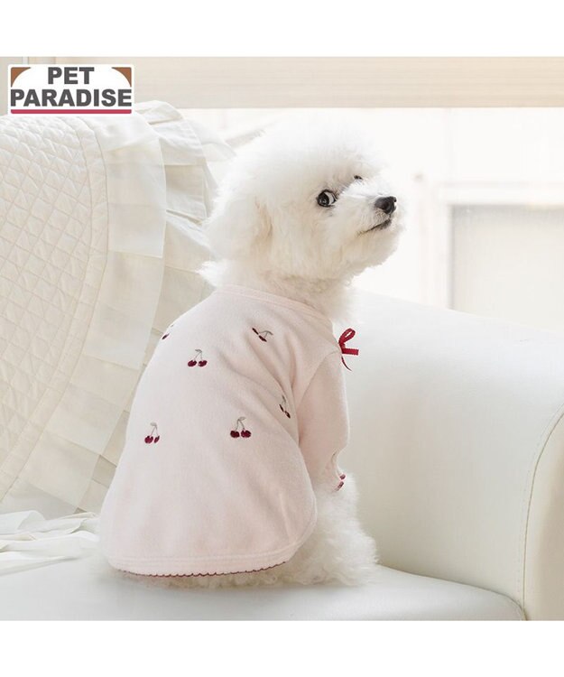 PET PARADISE ペットパラダイス サーモキープ Tシャツ 《チェリー》 超小型犬 小型犬 ベビーピンク