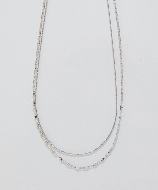 Phoebe 【金属アレルギー対応】ダブルチェーンネックレス　シルバー/サージカルステンレス シルバー