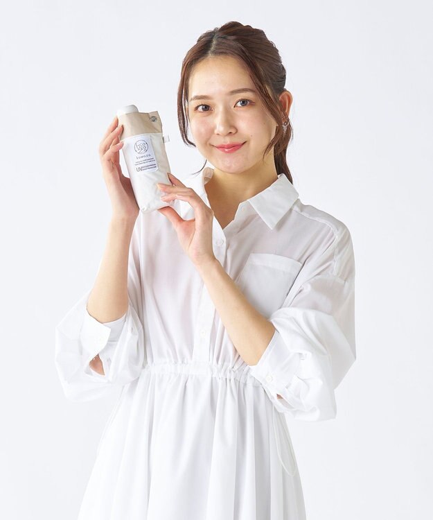 MOONBAT 【遮光100％】晴雨兼用 折りたたみ傘 コンパクト kowaza コワザ バイカラー ホワイト