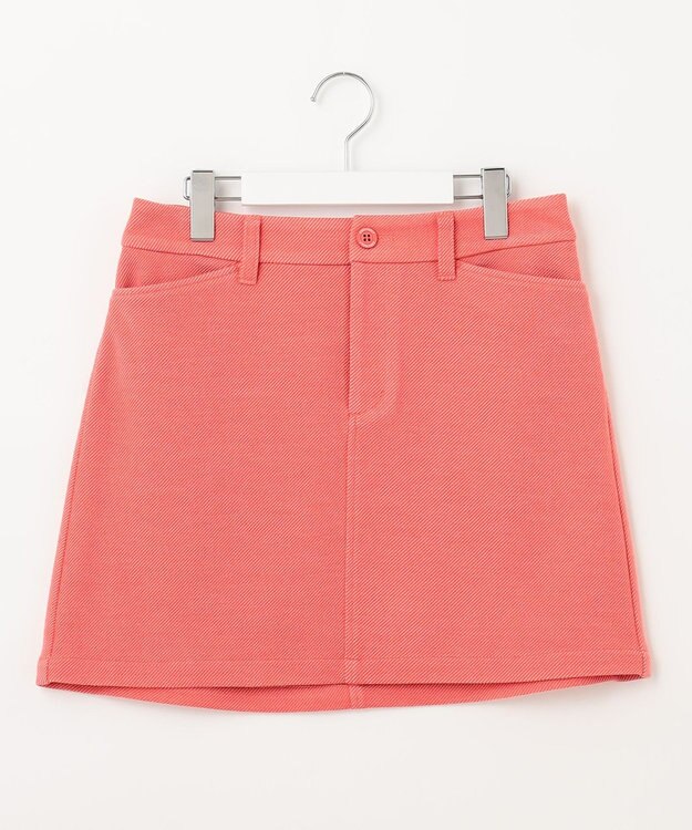 23区GOLF 秋冬の暖か定番スカート！【WOMEN】クロスサーモツイル 台形スカート ピンク系