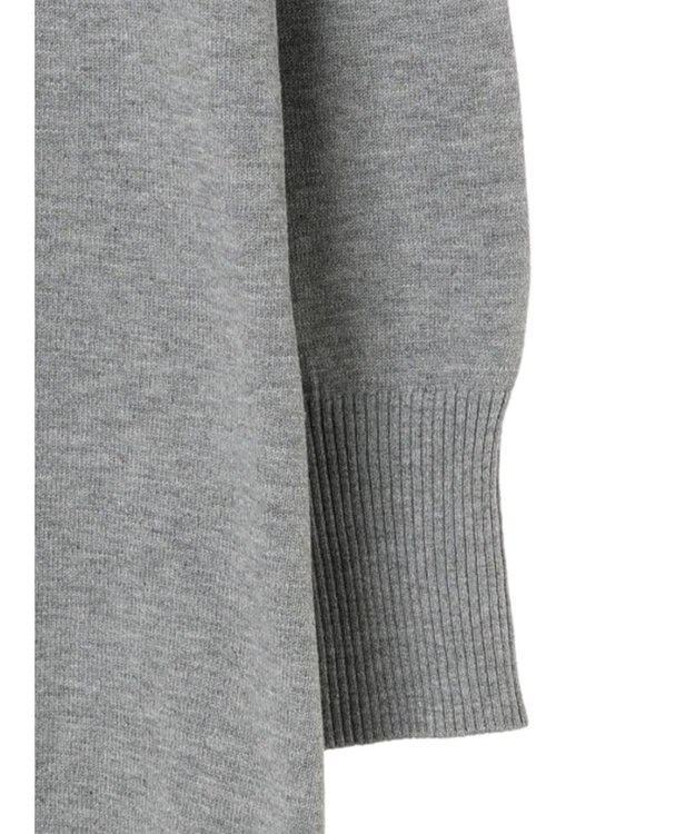 Green Parks もちやわ　ニットチュニック Gray Mixture