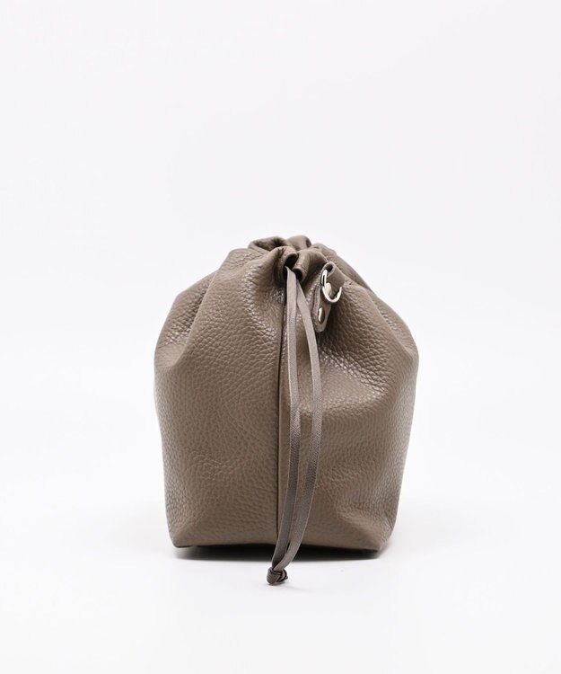 blancle シュリンクレザー ドローストリング2wayバッグ TAUPE