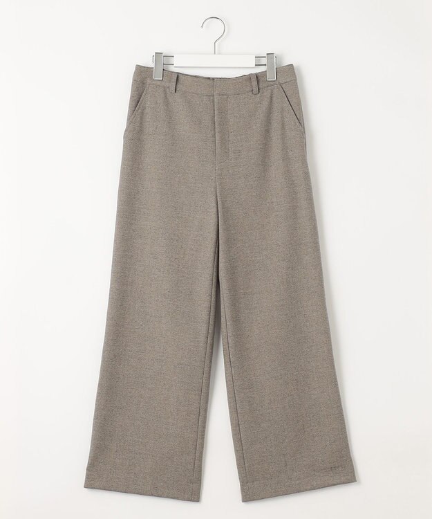 J.PRESS LADIES 【洗える】チェルビック セミワイド パンツ ベージュ系