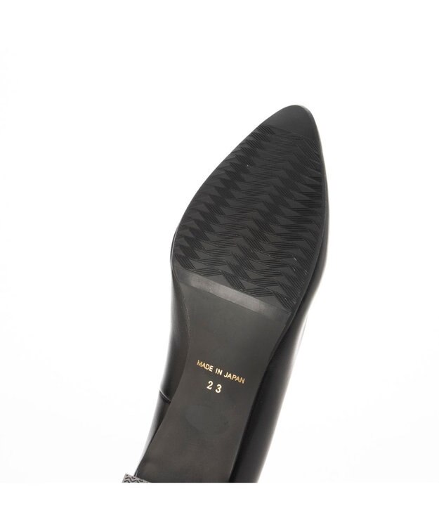 MODE ET JACOMO <carino>【レイン対応】ポインテッドトゥプレーンパンプス ブラック