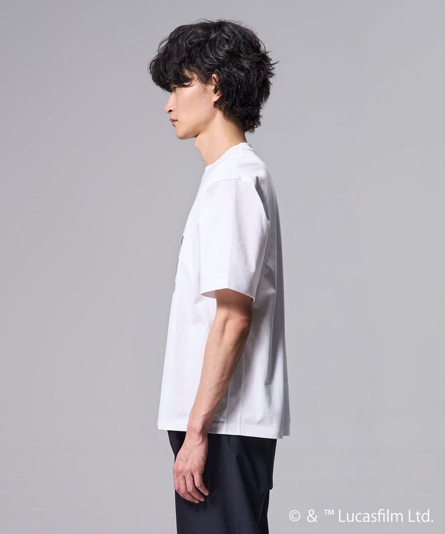 JOSEPH HOMME 【WEB限定】【スター・ウォーズ 】 JOSEPH HOMME スター・ウォーズ / リラックスフォルム クルーネックプリントTシャツ ホワイト系1