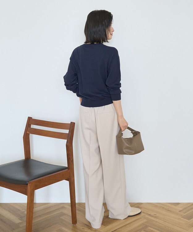 AMERICAN HOLIC コットンブレンドクルーネックカーディガン Dark Navy